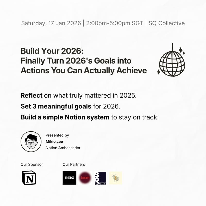 Cover Image for Build Your 2026: Finally Turn 2026's Goals into Actions You Can Actually Achieve