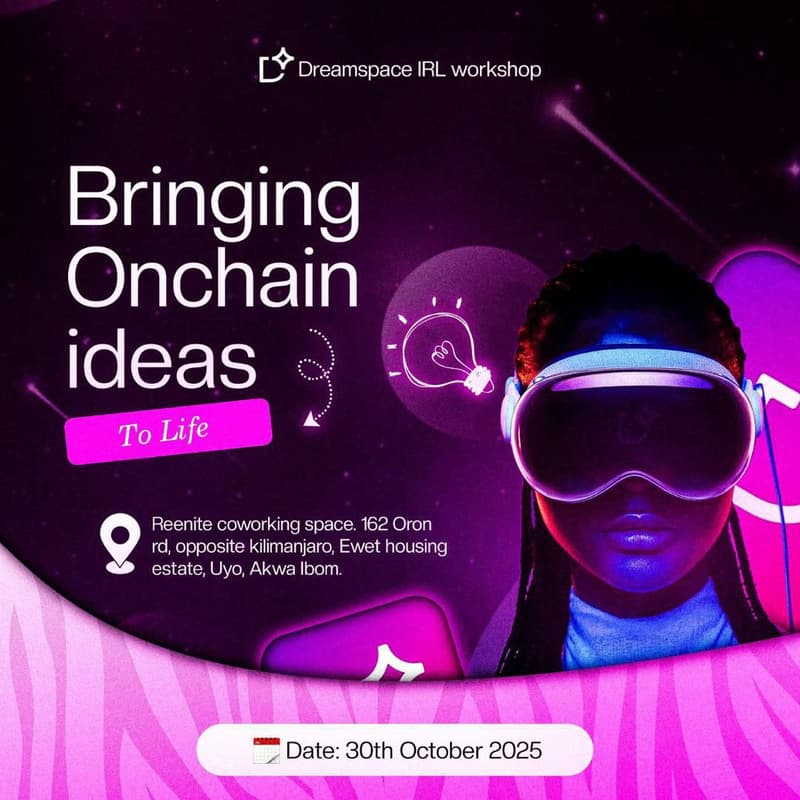 Cover Image for Dreamspace IRL workshop: Bringing onchain ideas to life