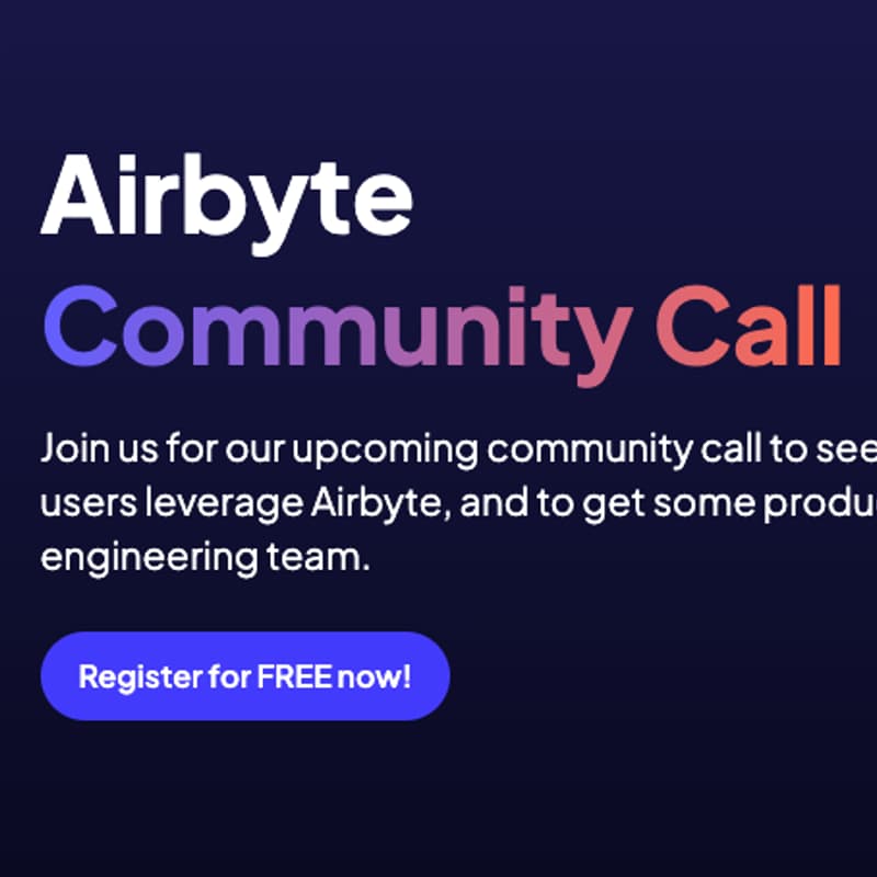 Cover Image for Airbyte Community Call