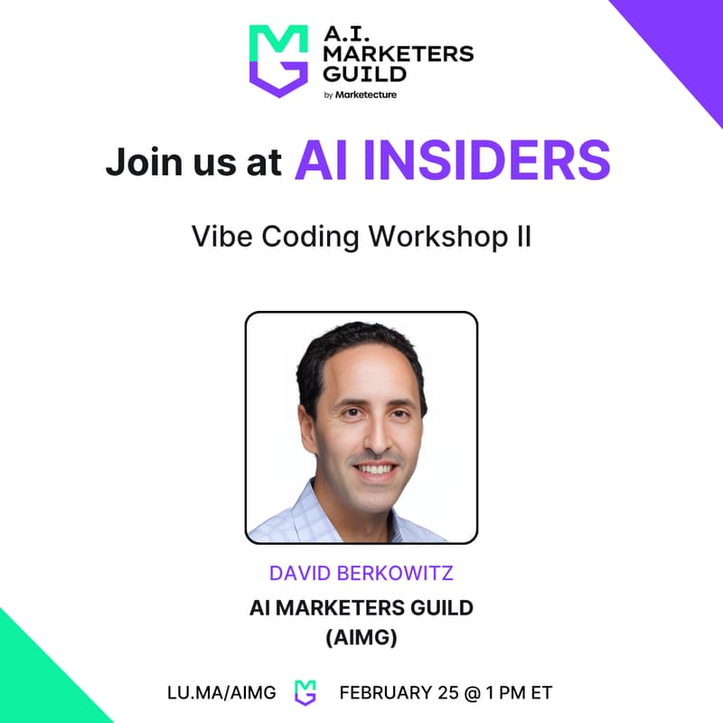 Cover Image for AI Insiders with David Berkowitz: Vibe Coding for Good