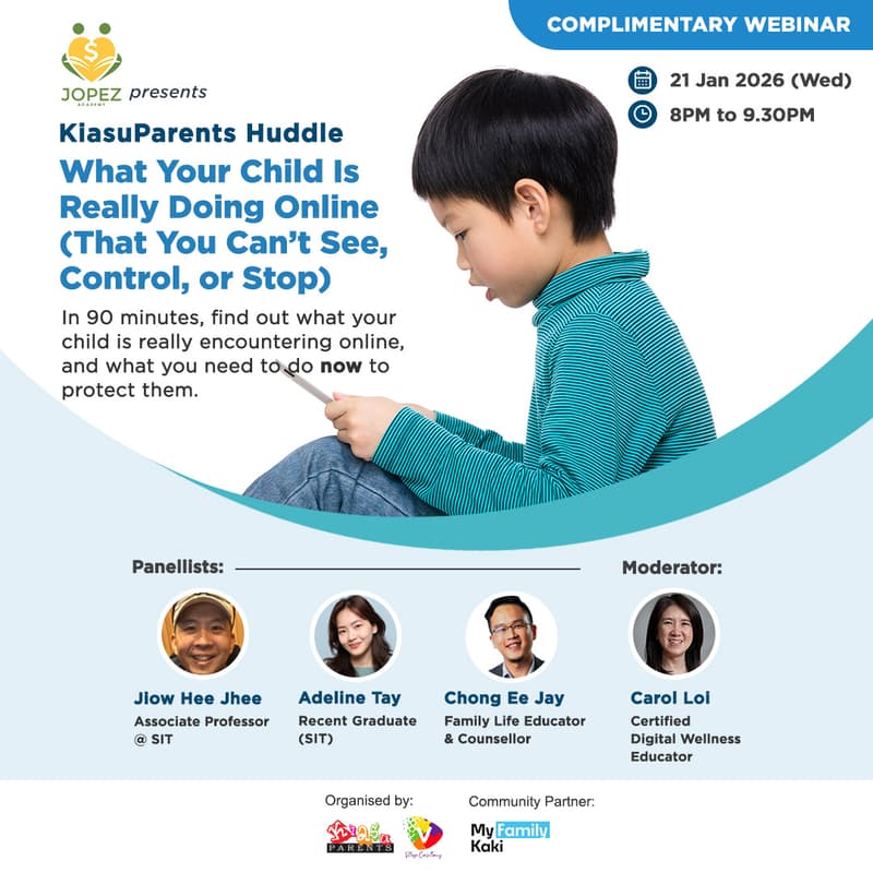 Cover Image for KiasuParents Huddle: What Your Child Is Really Doing Online (That You Can’t See, Control, or Stop)