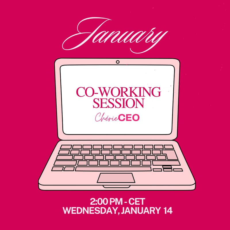 Cover Image for Chérie CEO Focus Session – Online Co-Working for Founders