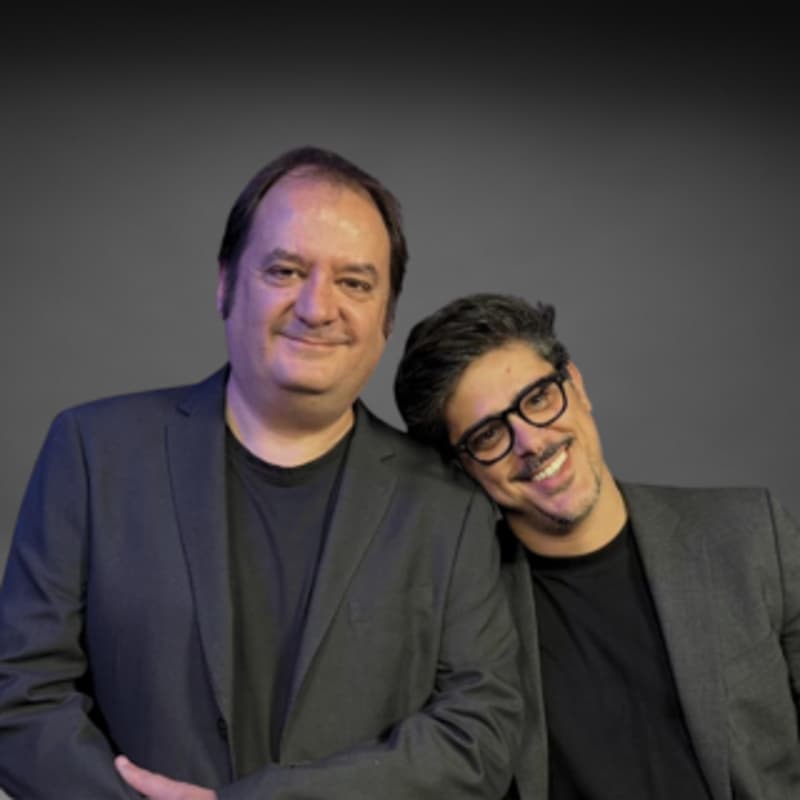 Cover Image for Monólogo Dos tipos felices. Con Ferran Cases y Francesc Miralles