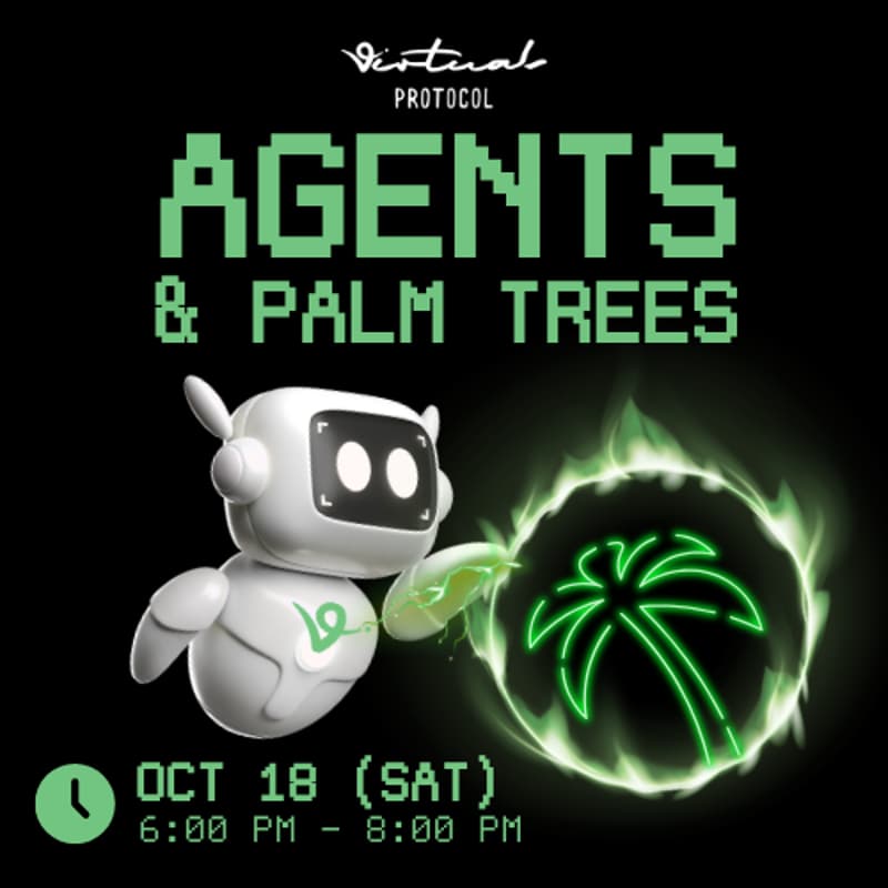 Cover Image for Agents & Palm Trees: Virtuals Protocol Miami Happy Hour