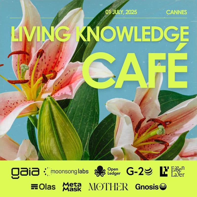 Cover Image for Living Knowledge Café | AI x Web3 Pop-Up @ EthCC [8]