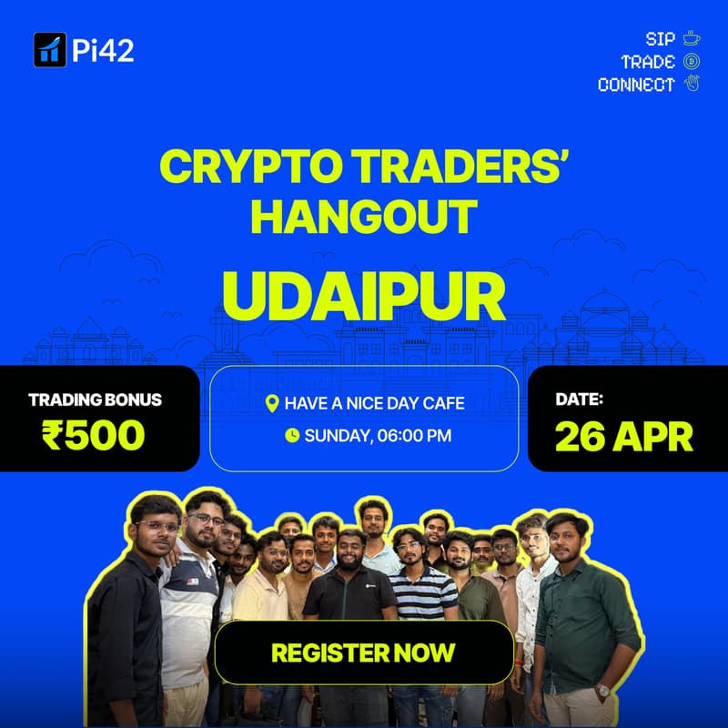 Cover Image for Pi42 Crypto Tradersβ Hangout - Udaipur