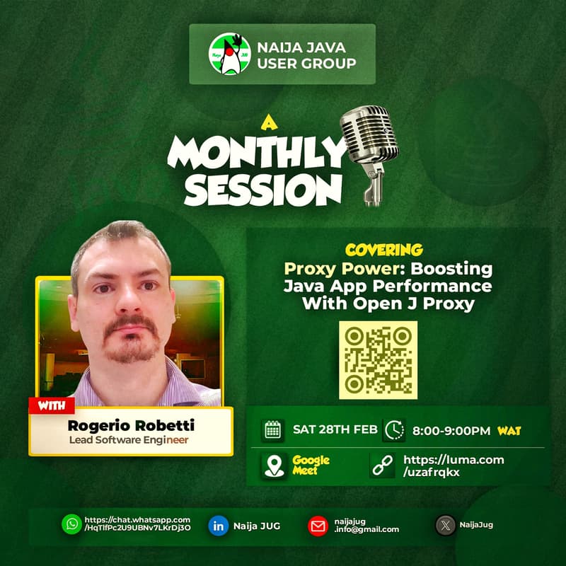 Cover Image for Monthly Session with Rogerio Robetti (Lead Software Engineer )