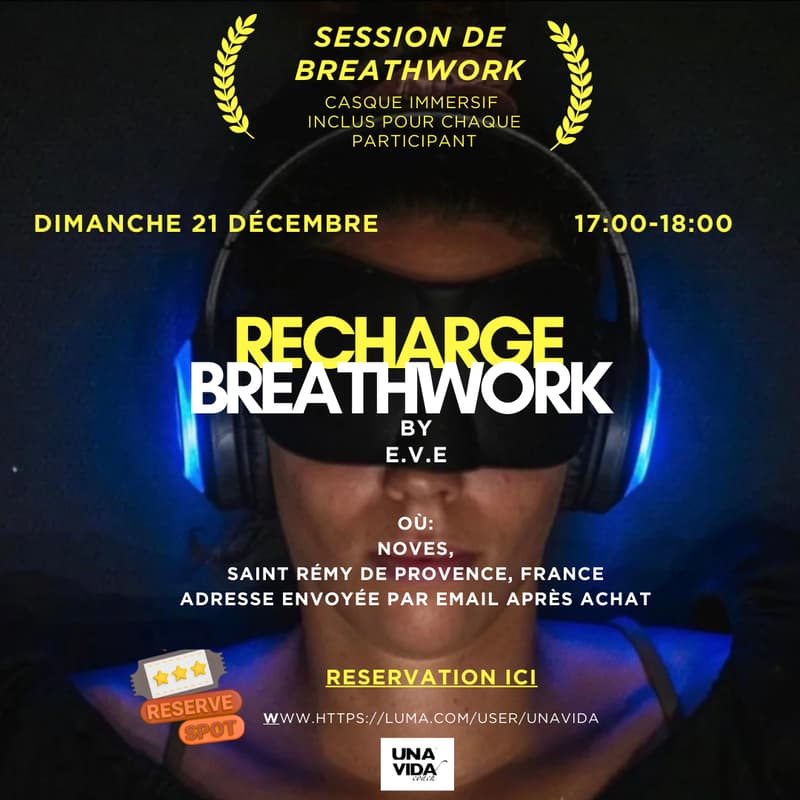 Cover Image for Recharge Breathwork by E.V.E : pour ralentir, respirer, revenir à soi.
