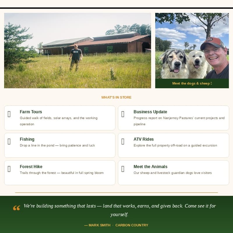 Cover Image for Carbon Country Spring Farm Day