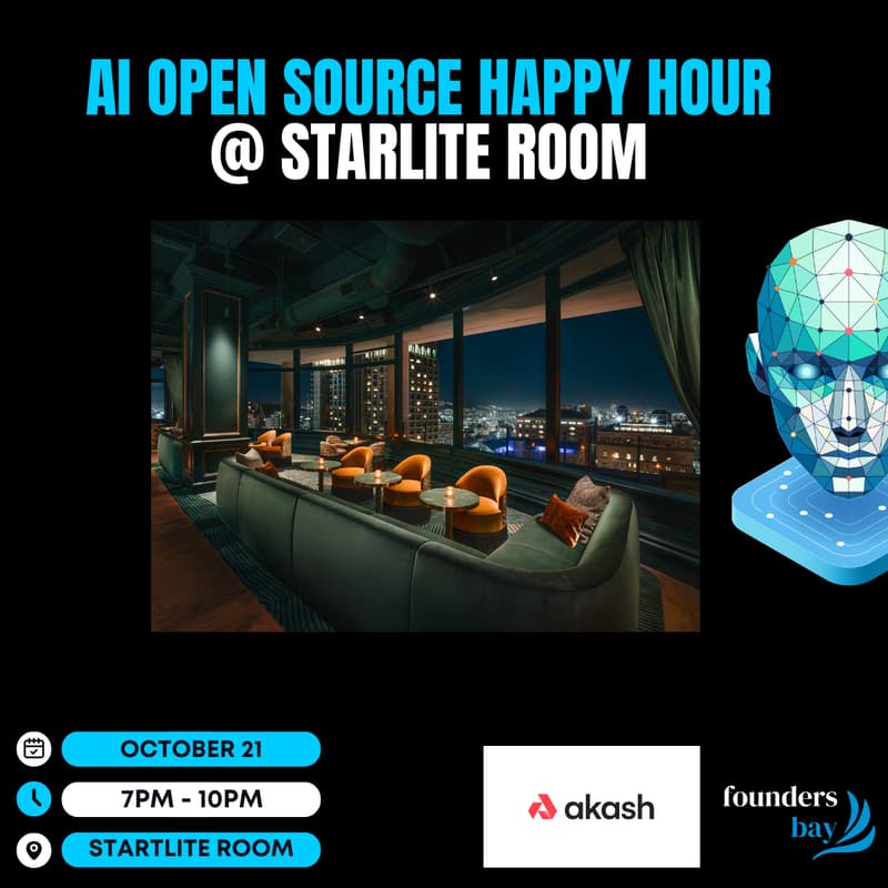 Cover Image for AI Open Source Happy Hour @ Starlite room