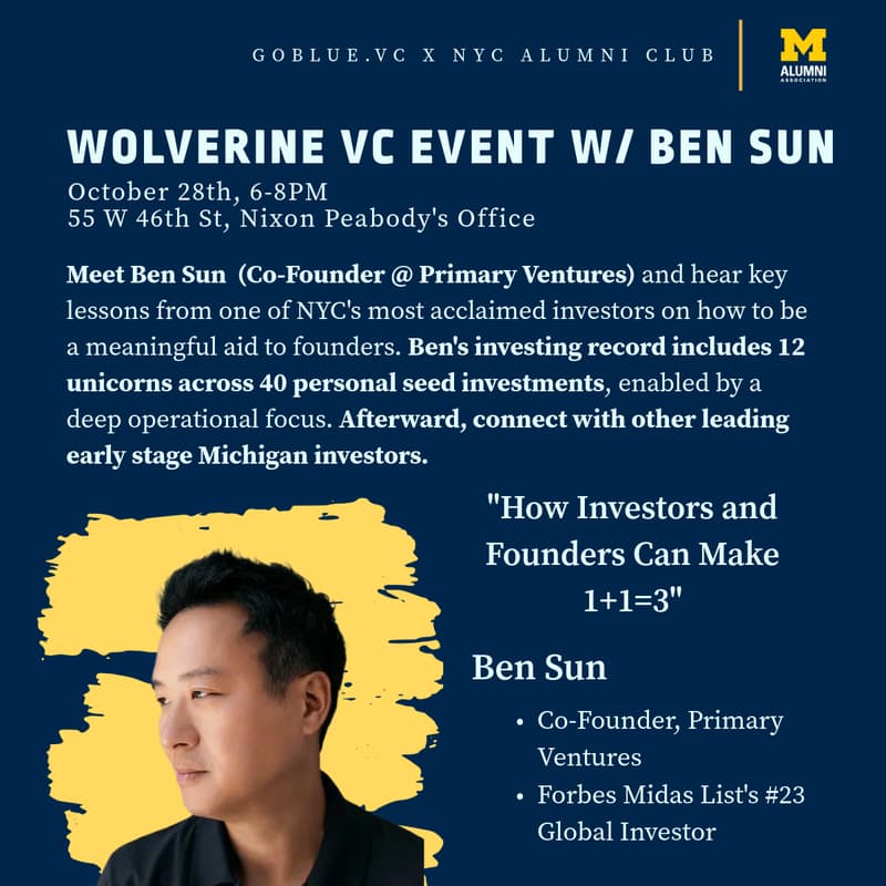 Cover Image for NYC Wolverine VC Event (Investor Only)