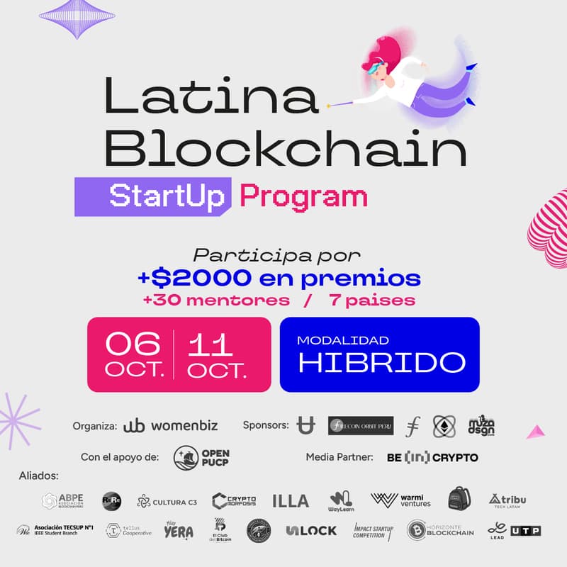 Cover Image for Latina Blockchain Startup Program - DEMODAY