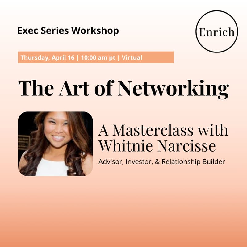 Cover Image for The Art of Networking | A Masterclass with Whitnie Narcisse