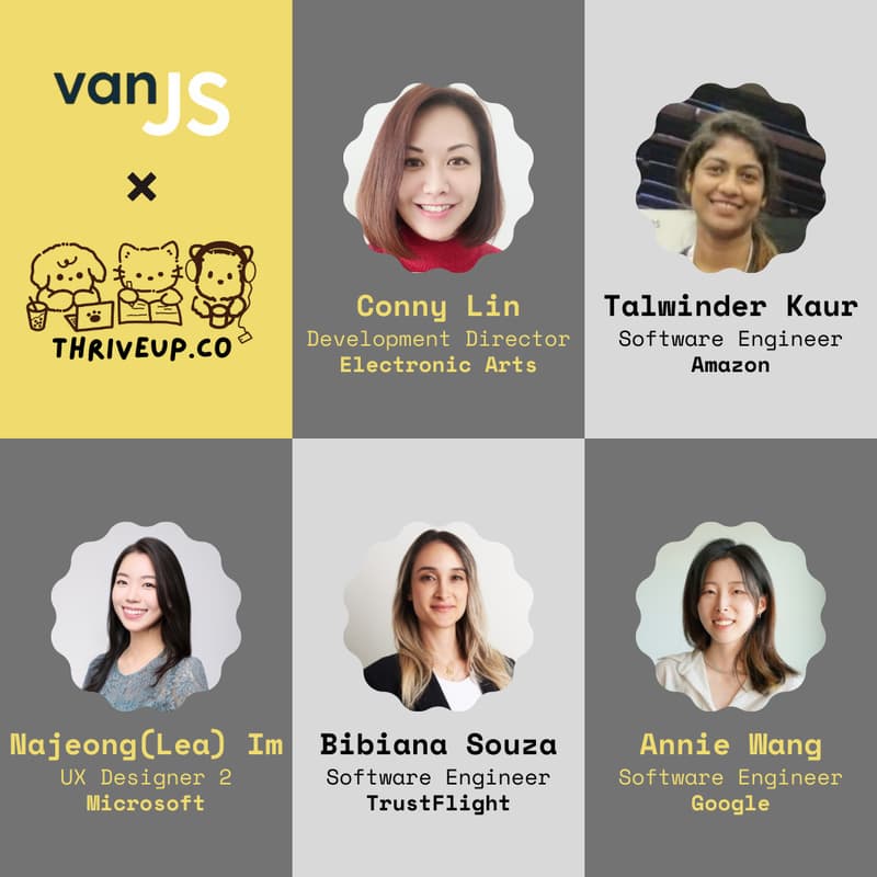 Cover Image for VanJS x ThriveUp: Building Confidence as a Woman in Tech