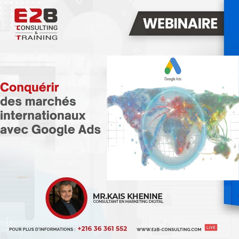 Cover Image for Webinaire : Conquérir des marchés internationaux  avec Google Ads