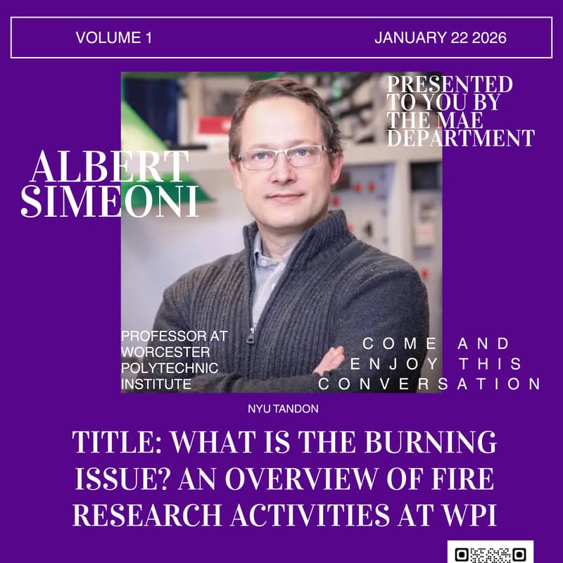 Cover Image for What is the Burning Issue? An Overview of Fire Research Activities at WPI
