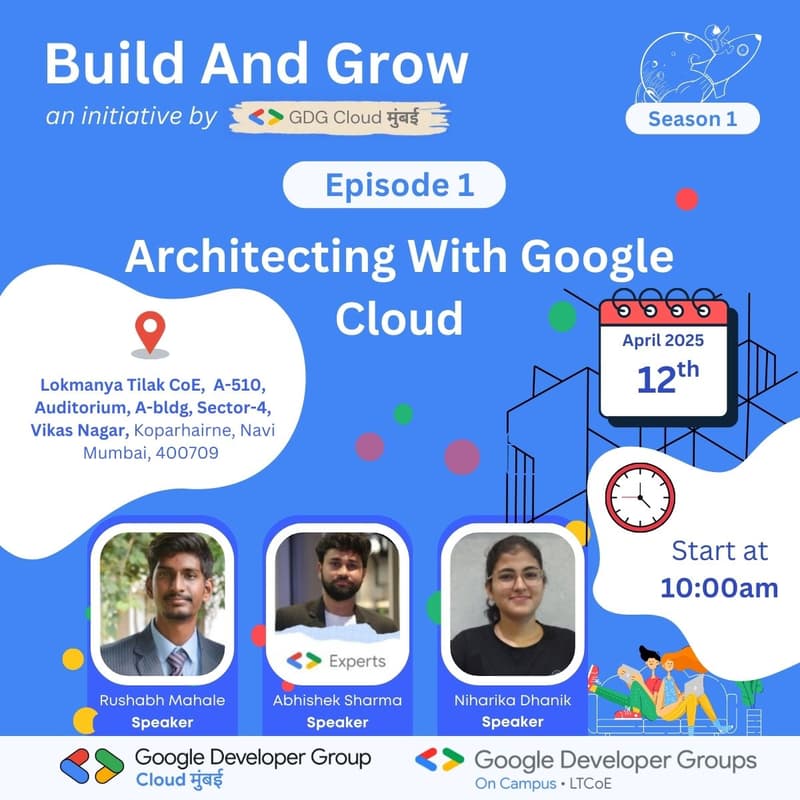 Cover Image for Episode 1: Build and Grow – An Initiative by GDG Cloud Mumbai