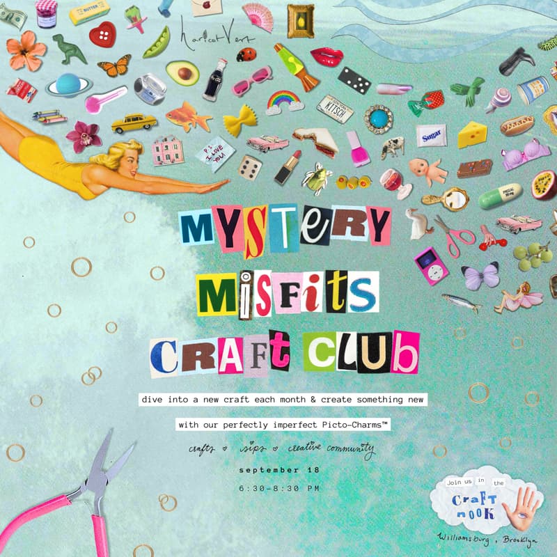 Cover Image for Mystery Misfits Craft Club: Charm Workshop