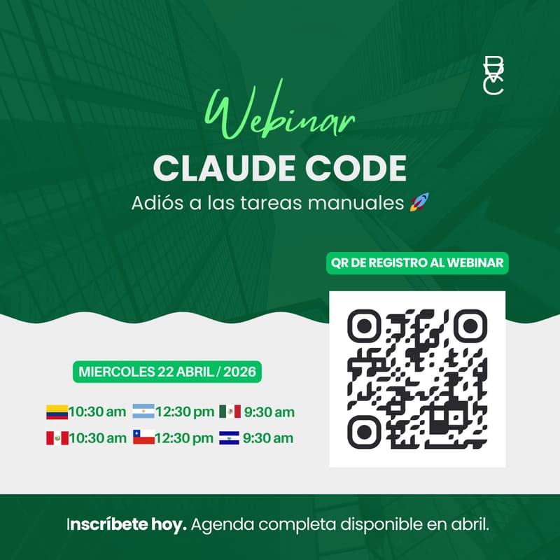 Cover Image for Webinar I Claude Code: Adiós a las tareas manuales 🚀