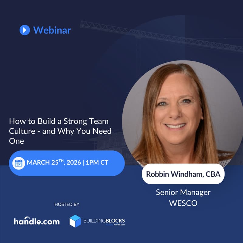 Cover Image for BuildingBlocks Presents How to Build a Strong Team Culture with Robbin Windham, CCE