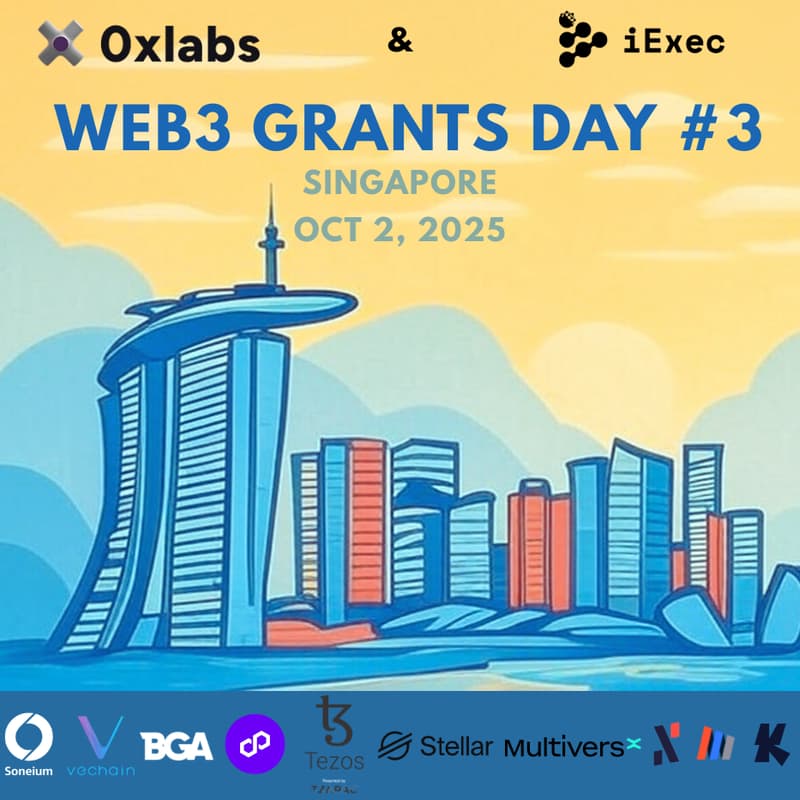 Cover Image for Web3 Grants Day #3 – by 0xLabs & iExec