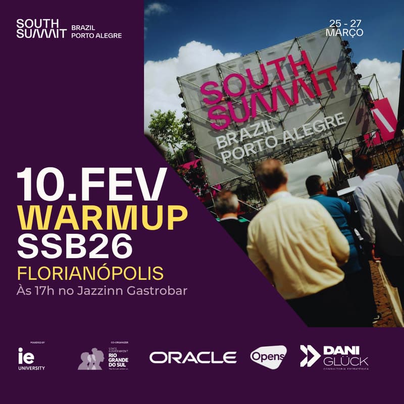 Cover Image for WARMUP - Oracle e South Summit Brazil 2026 em Florianópolis