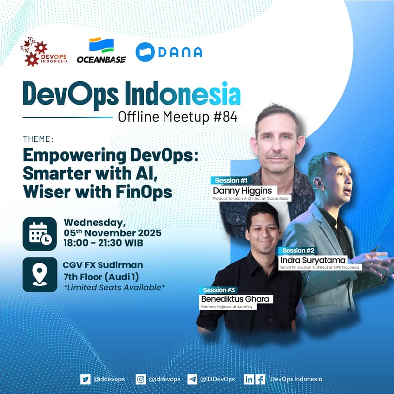 Cover Image for (Offline Meetup #84) DevOps Indonesia x OceanBase and DANA