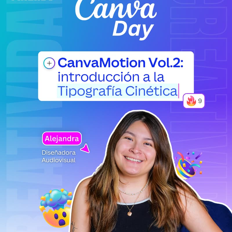 Cover Image for Taller: Canva Motion Vol.2: Introducción a la Tipografía Cinética.
