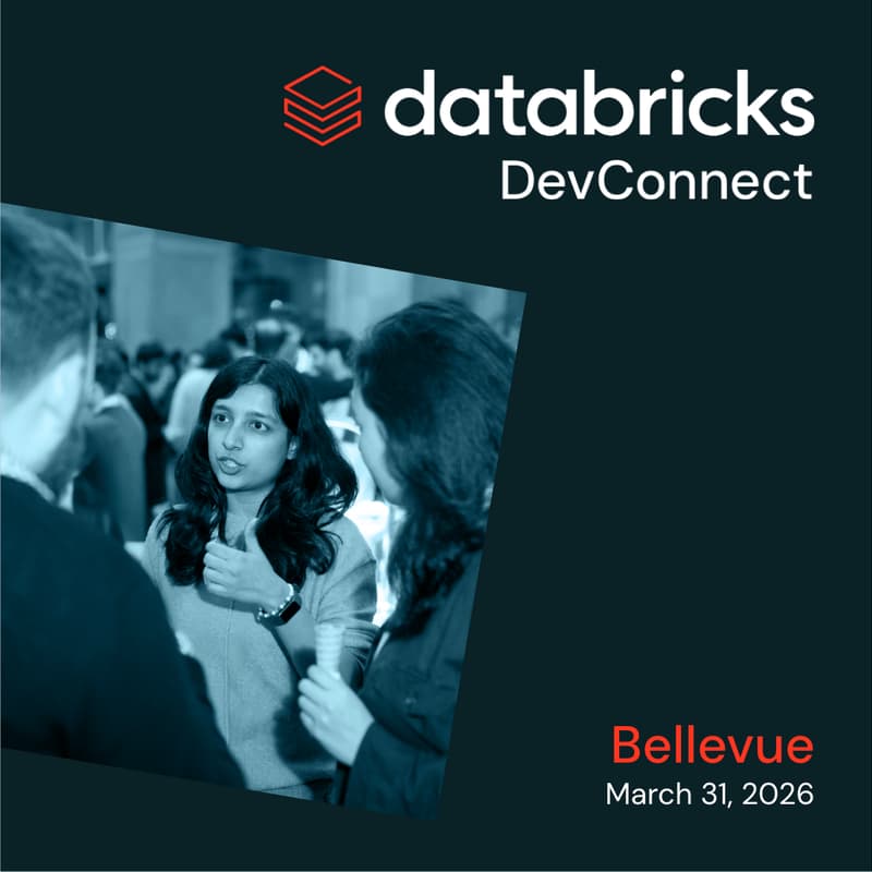 Cover Image for Databricks DevConnect | Bellevue