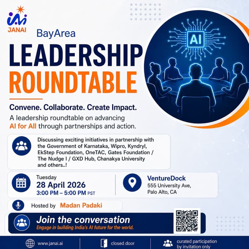 Cover Image for JanAI Bay Area Leadership Roundtable