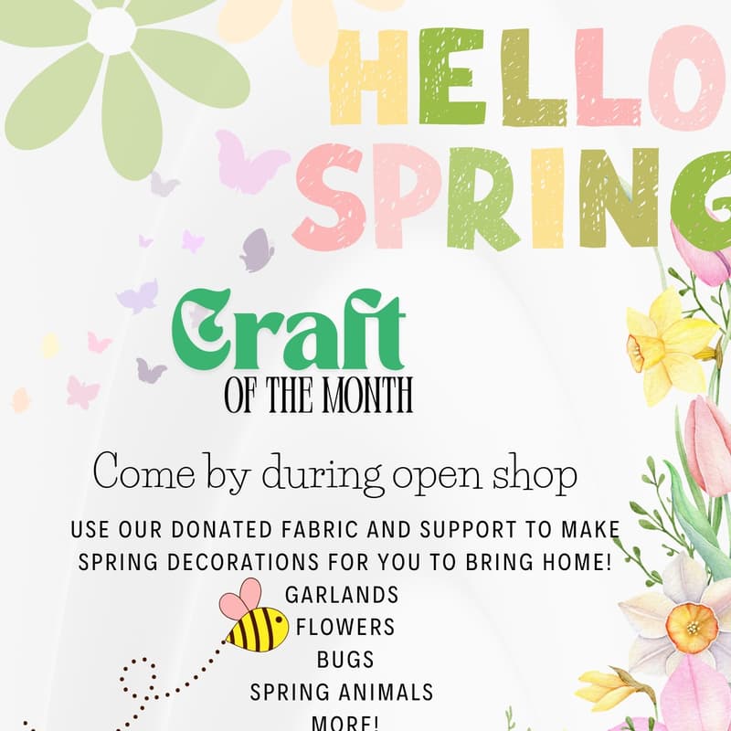 Cover Image for **Mender Bender Tuesdays** & **SPRING CRAFTS**