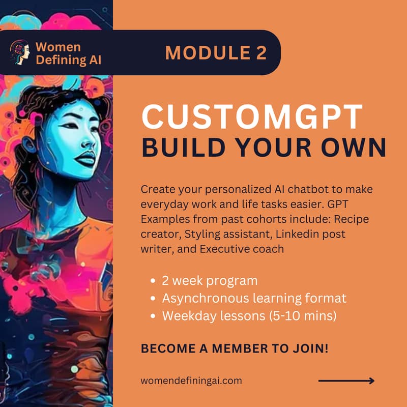 Cover Image for "Module 2: Build your customGPT" program kick-off (Cohort 3)