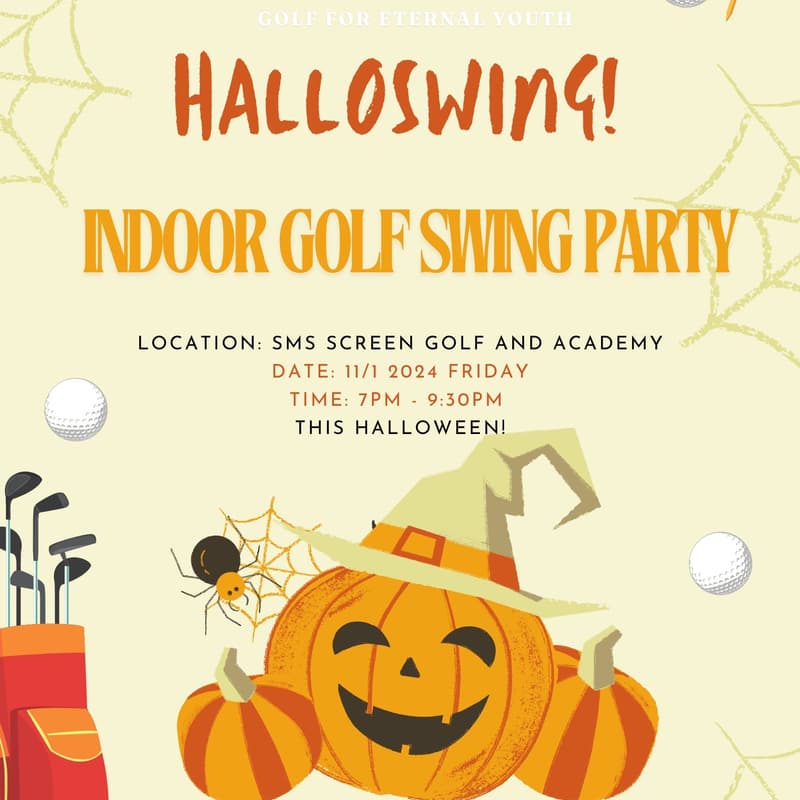 Cover Image for HalloSwing! Indoor Golf Swing Party hosted by HebeHera