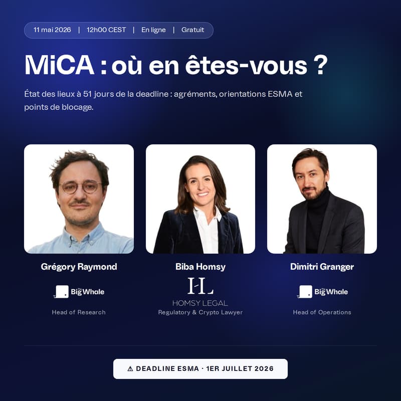 Cover Image for MiCA : où en êtes-vous ? État des lieux à 51 jours de la deadline