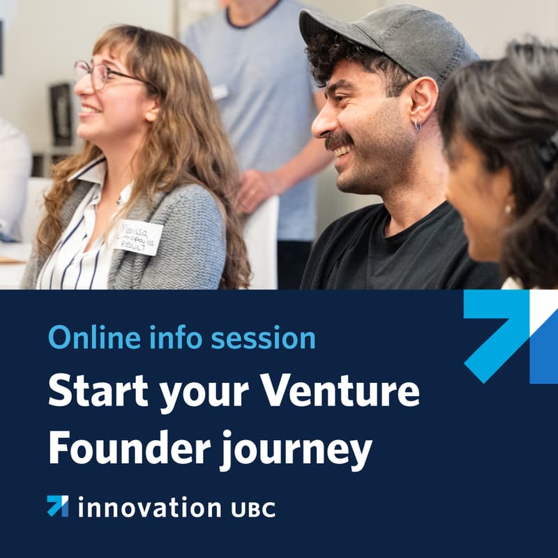 Cover Image for Info Session: Innovation UBC's 16-Week Entrepreneurship Program — Venture Founder Fall 2026