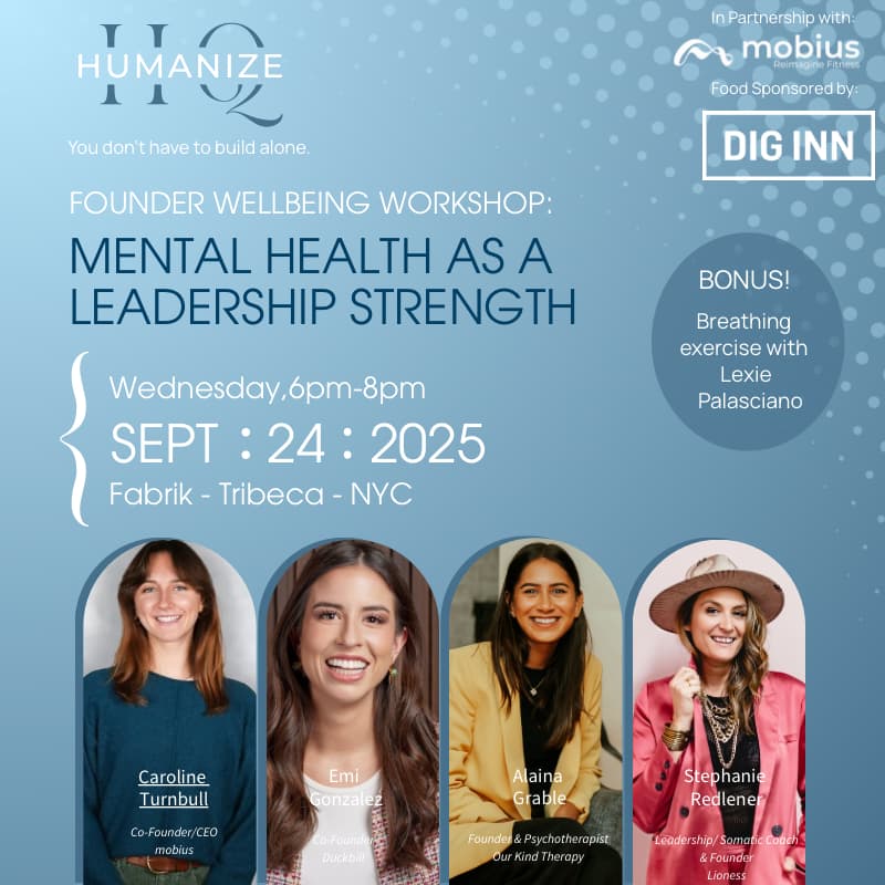 Cover Image for Founder Wellbeing Workshop: Mental Health as a Leadership Strength