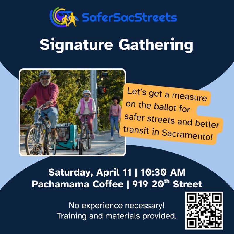Cover Image for Safer Sac Streets Signature Gathering: Midtown Farmer's Market (Second Shift)