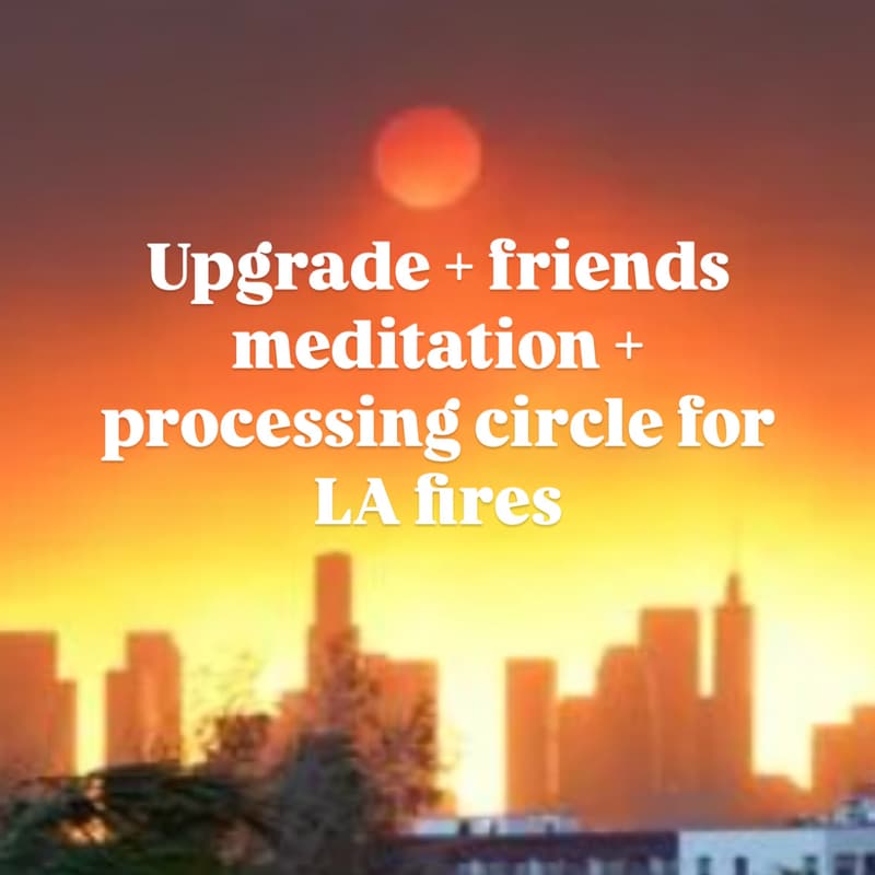 Cover Image for UPGRADE+friends meditation and processing circle for LA fires