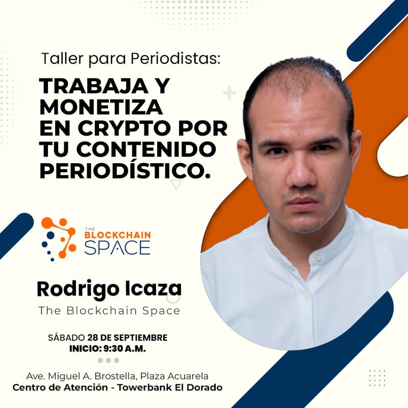 Cover Image for Taller: Trabaja y monetiza en crypto por tu contenido periodístico.