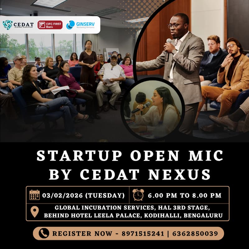 Cover Image for Startup Open Mic By CEDAT NEXUS