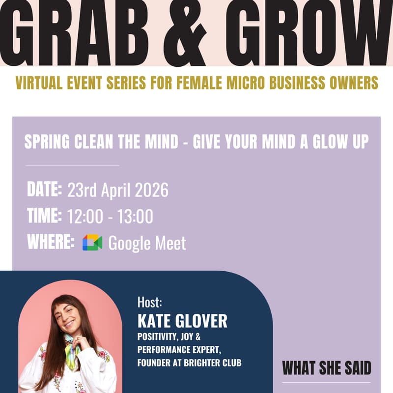 Cover Image for Grab & Grow | Spring Clean the Mind
