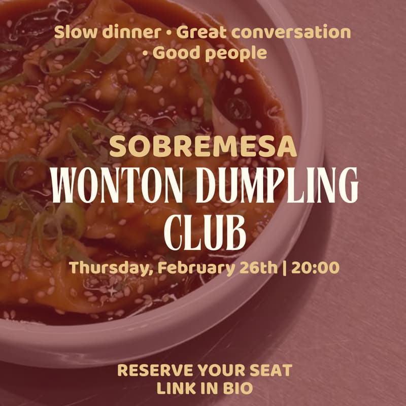 Cover Image for Wonton Dumpling Club Sobremesa