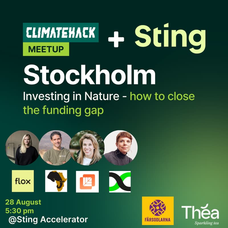 Cover Image for ClimateHack Stockholm: Investing in Nature - How to close the funding gap