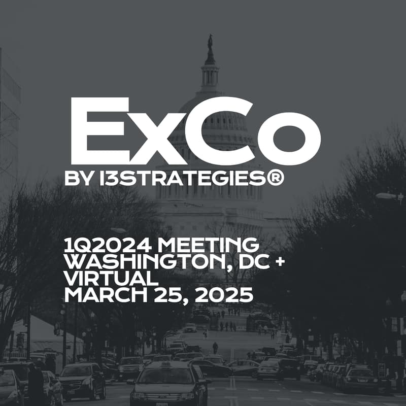 Cover Image for ExCo, by i3strategies® / 1Q'25 Meeting