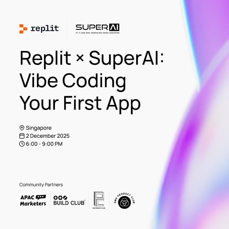 Cover Image for Vibe Coding your First App, with SuperAI & Replit