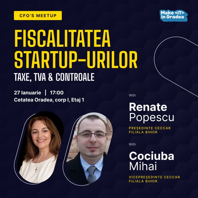 Cover Image for Fiscalitatea startup-urilor: taxe, TVA și controale explicate pentru fondatori