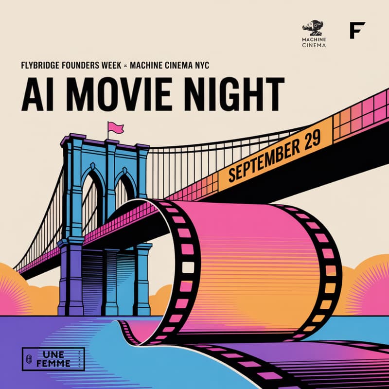 Cover Image for AI Movie Night w/ Machine Cinema and Flybridge