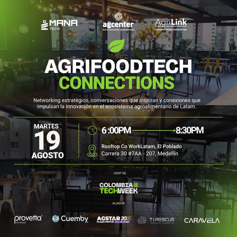 Cover Image for Agrifoodtech Conexión By Agrilink /Agcenter /Mana Tech