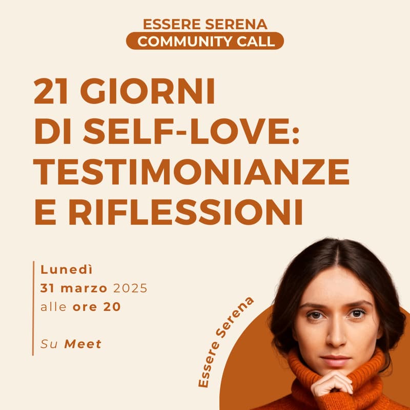 Cover Image for 🫂 Community Call | 💓 21 giorni di self-love