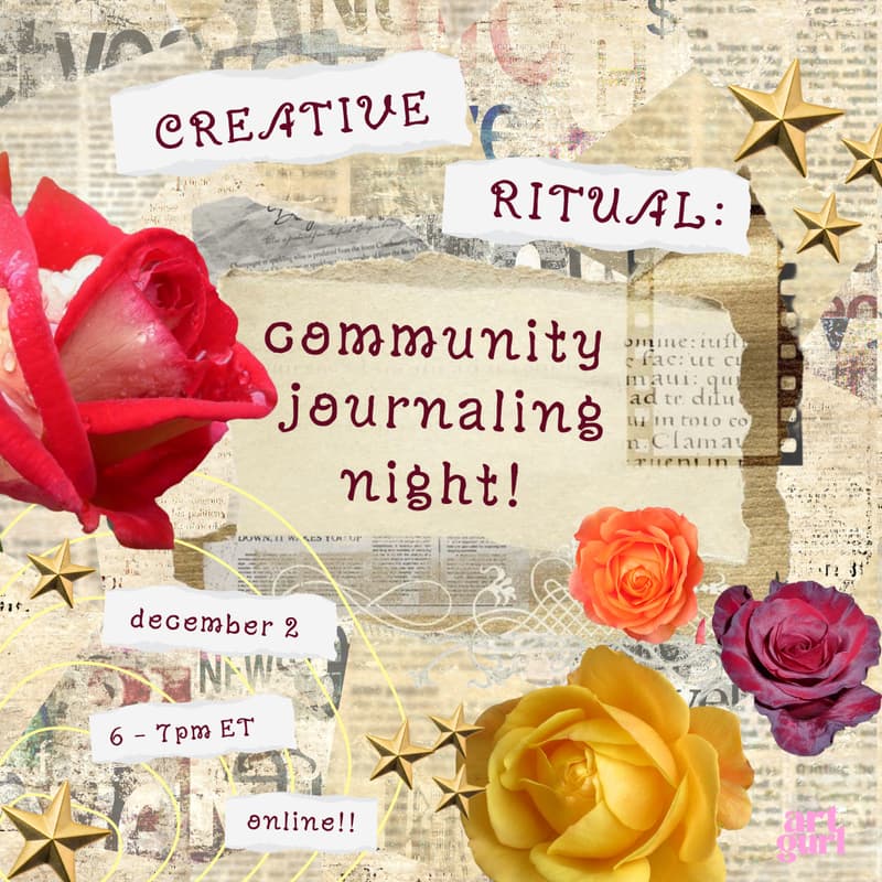 Cover Image for creative ritual: community journaling hour